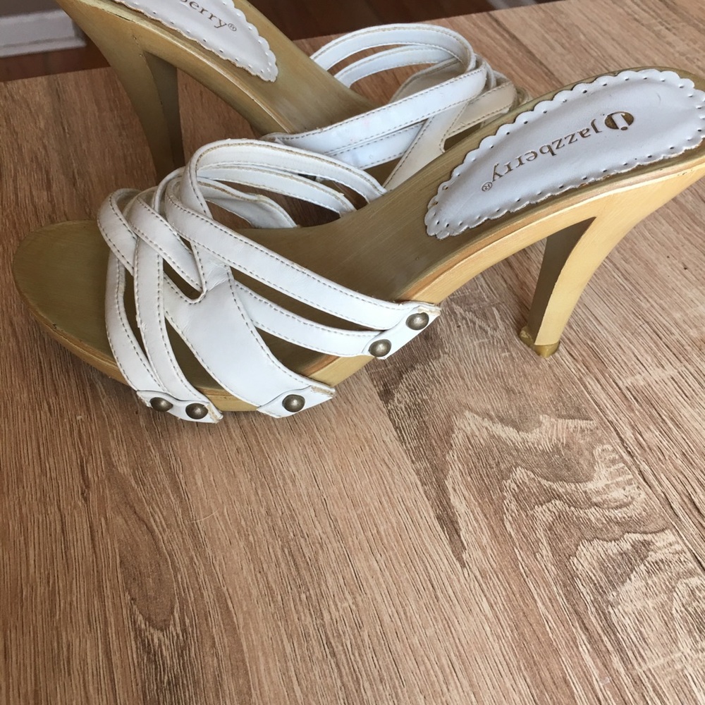 White short heels